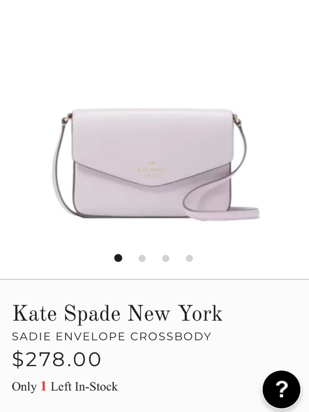 NEW KATE SPADE SADIE ENVELOPE MINI CROSSBODY - Picture 5 of 8